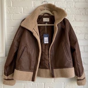 Universal Thread Brown Leather Jacket